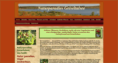 Desktop Screenshot of naturparadies-geiseltalsee.de