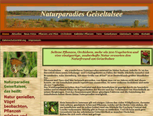 Tablet Screenshot of naturparadies-geiseltalsee.de